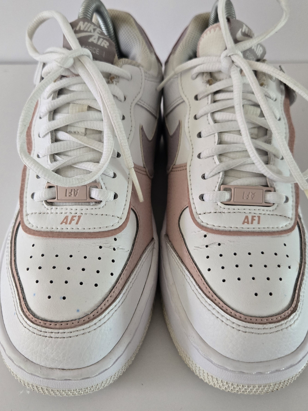 Women's Nike Air Force 1 '21 Size 7 White Pale Coral Pink C10919-113